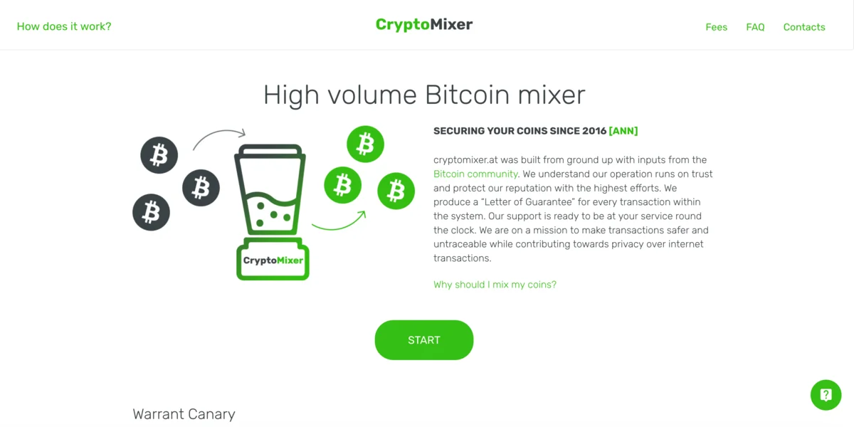 CryptoMixer BTC Tumbler